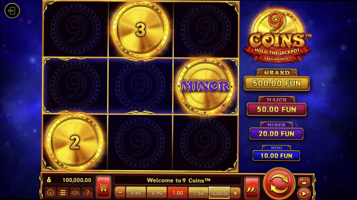 9 Coins von Wazdan